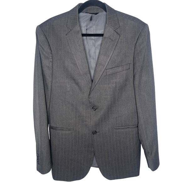 NEW! Banana Republic Men's 40R Classic Pinstripe Blazer Sportcoat Jacket Gray - Picture 1 of 9